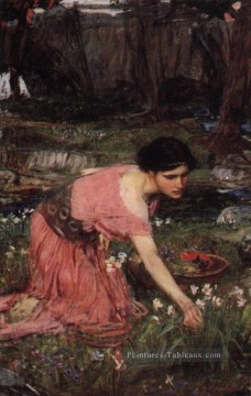 Flora JW femme grecque John William Waterhouse Peinture à l'huile